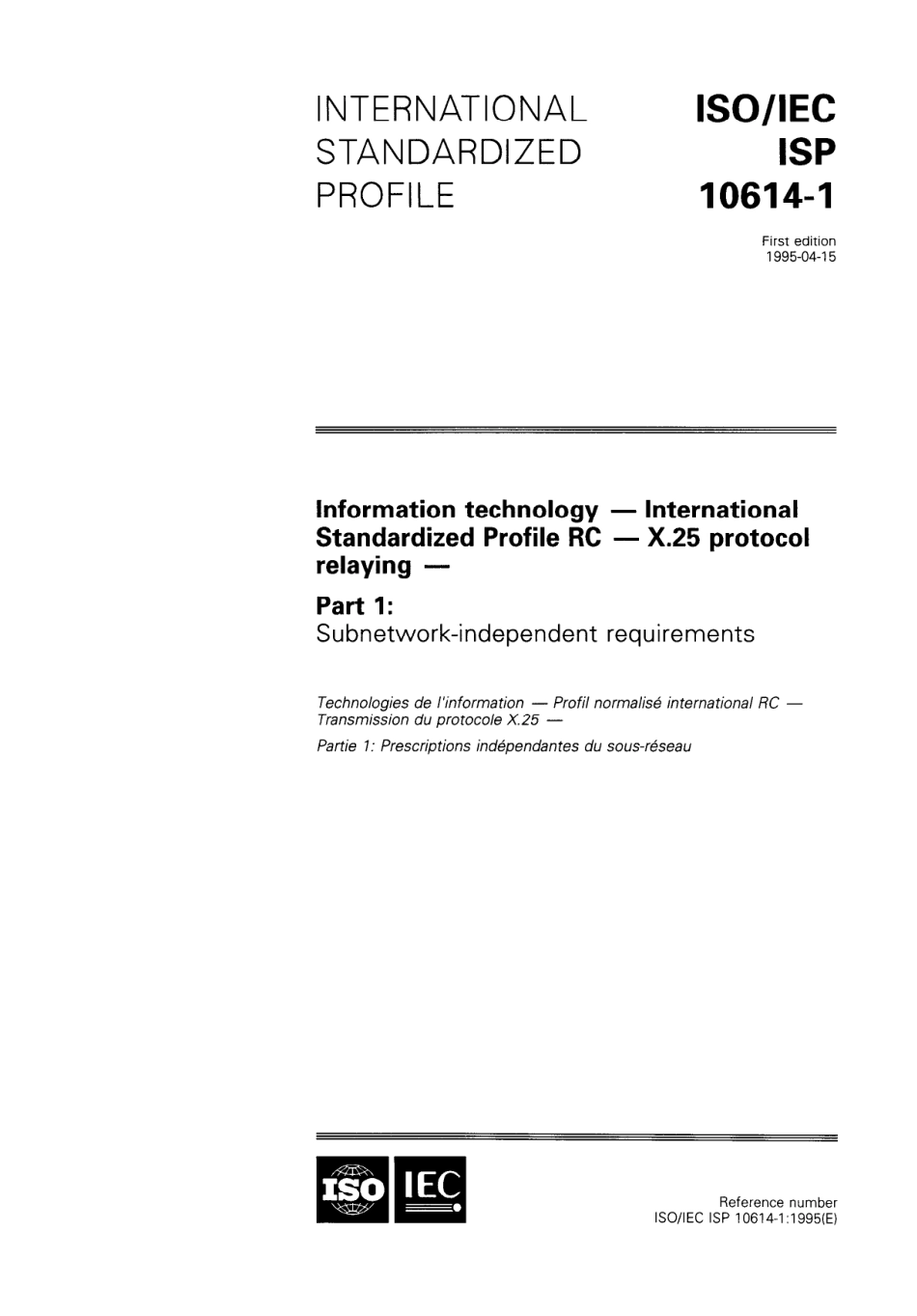ISO IEC ISP 10614-1-1995 scan.pdf_第1页