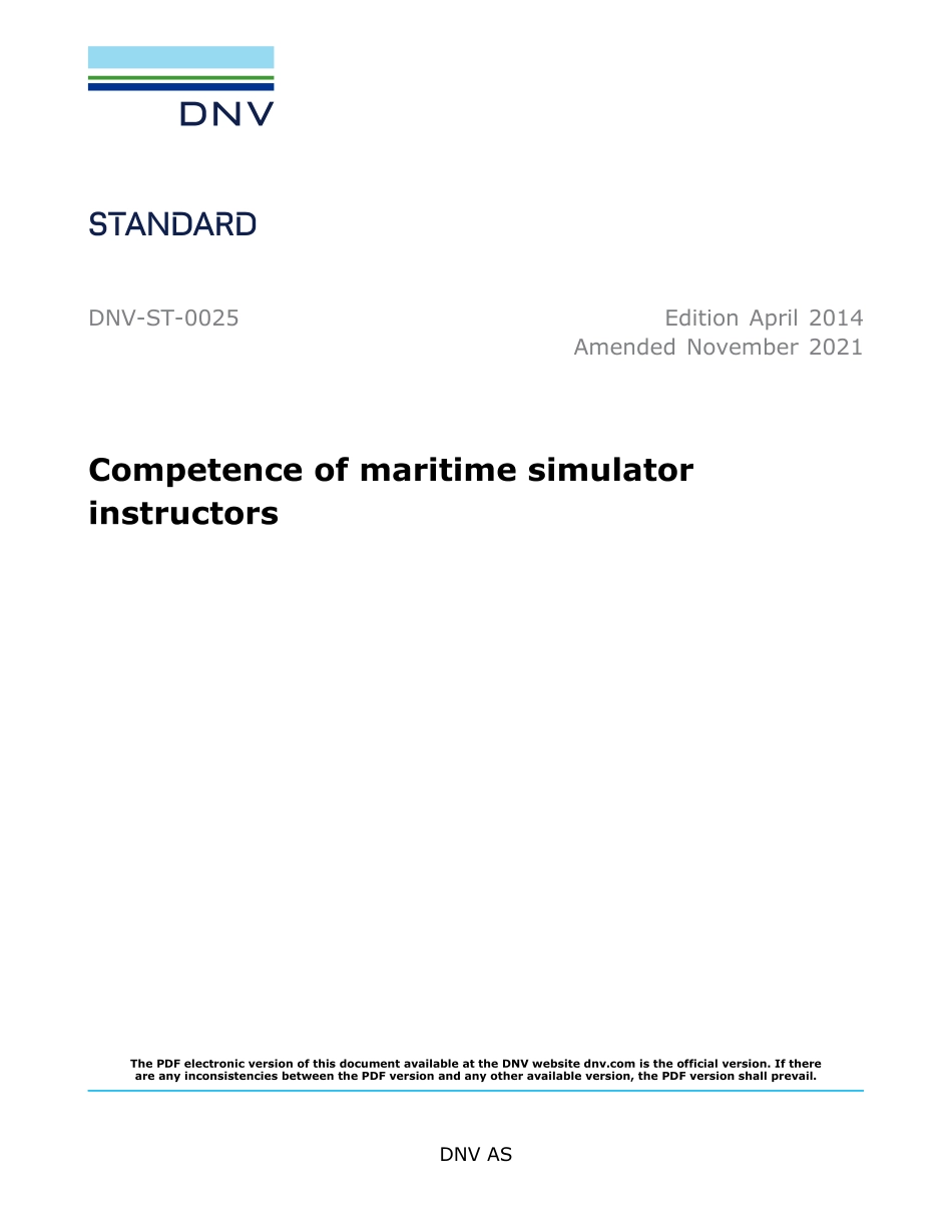 DNV-ST-0025-2014 (2021).pdf_第1页