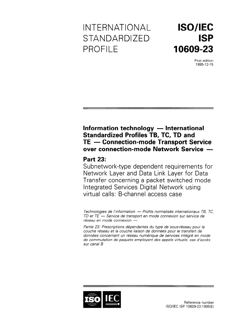 ISO IEC ISP 10609-23-1995 scan.pdf_第1页