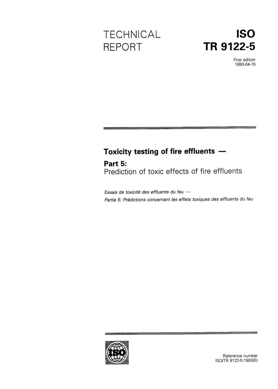 ISO TR 09122-5-1993 scan.pdf_第1页