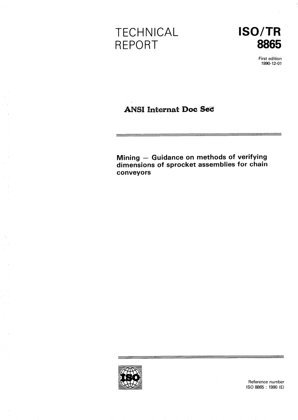 ISO TR 08865-1990 scan.pdf_第1页