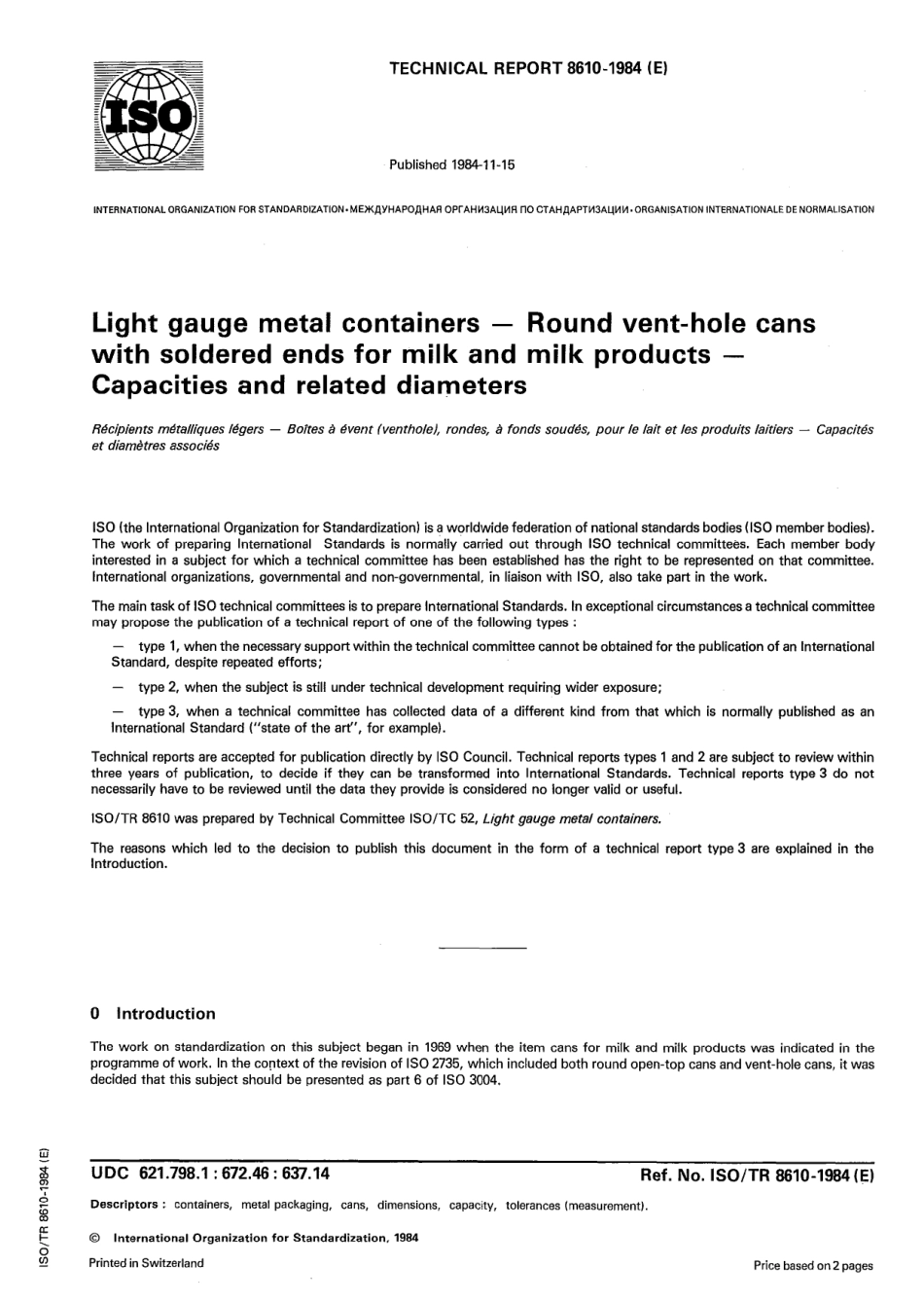 ISO TR 08610-1984 scan.pdf_第1页