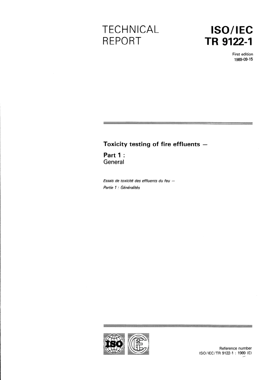 ISO TR 09122-1-1989 scan.pdf_第1页