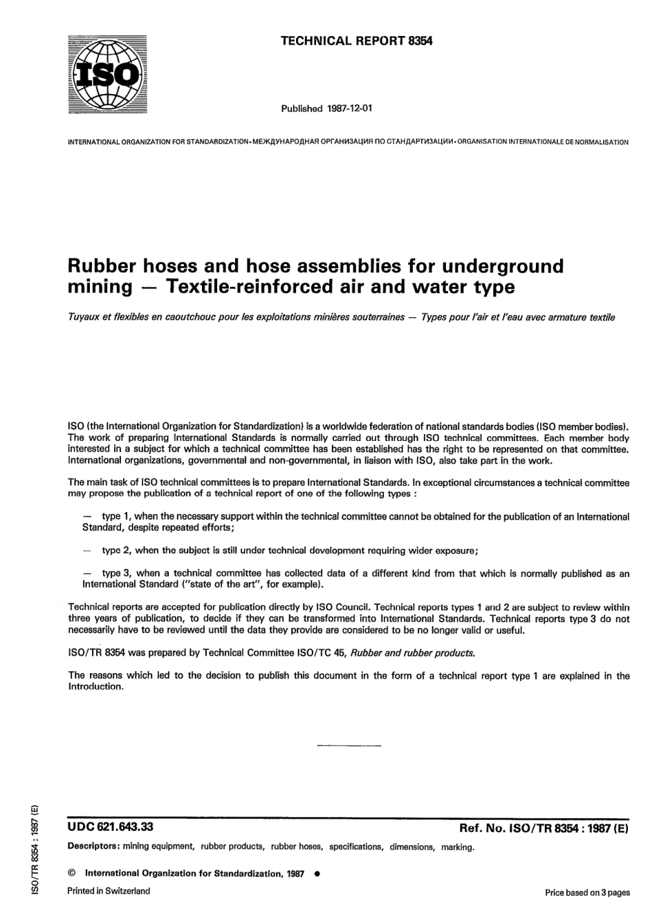 ISO TR 08354-1987 scan.pdf_第1页