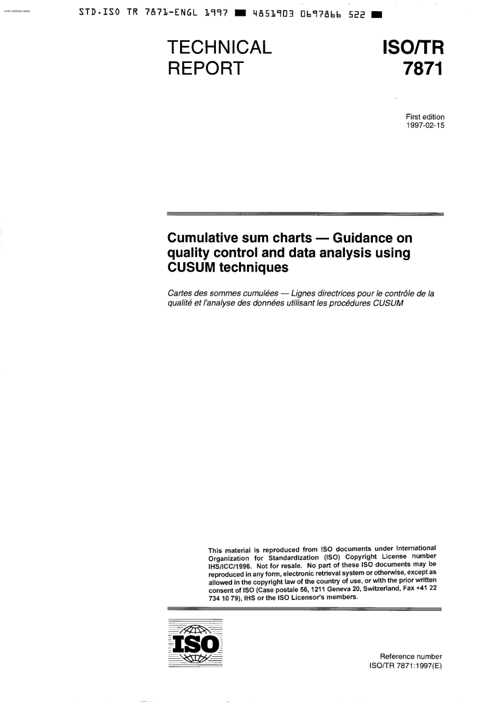 ISO TR 07871-1997 scan.pdf_第1页