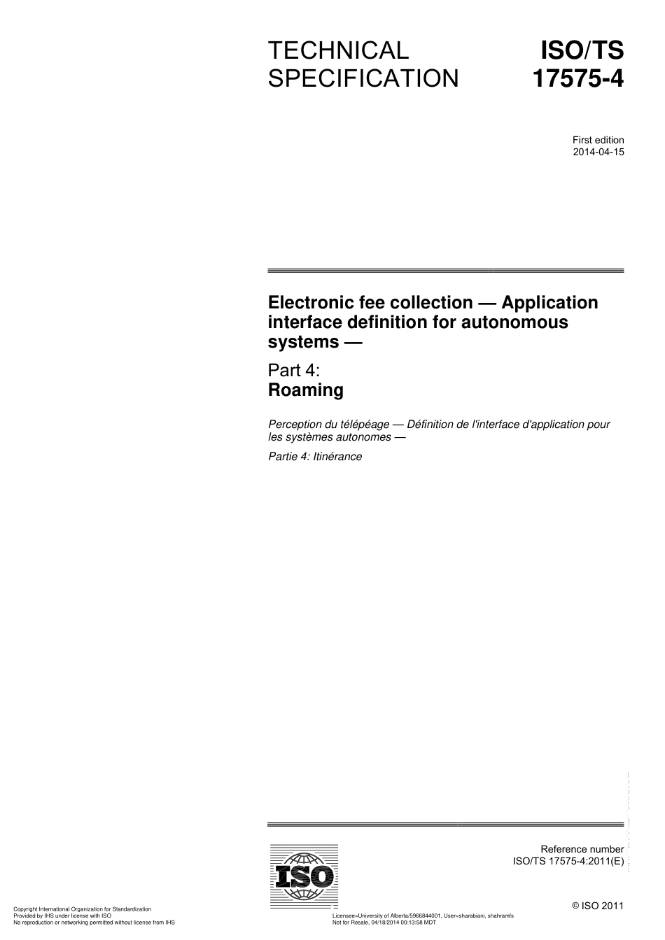 ISO TS 17575-4-2014.pdf_第1页