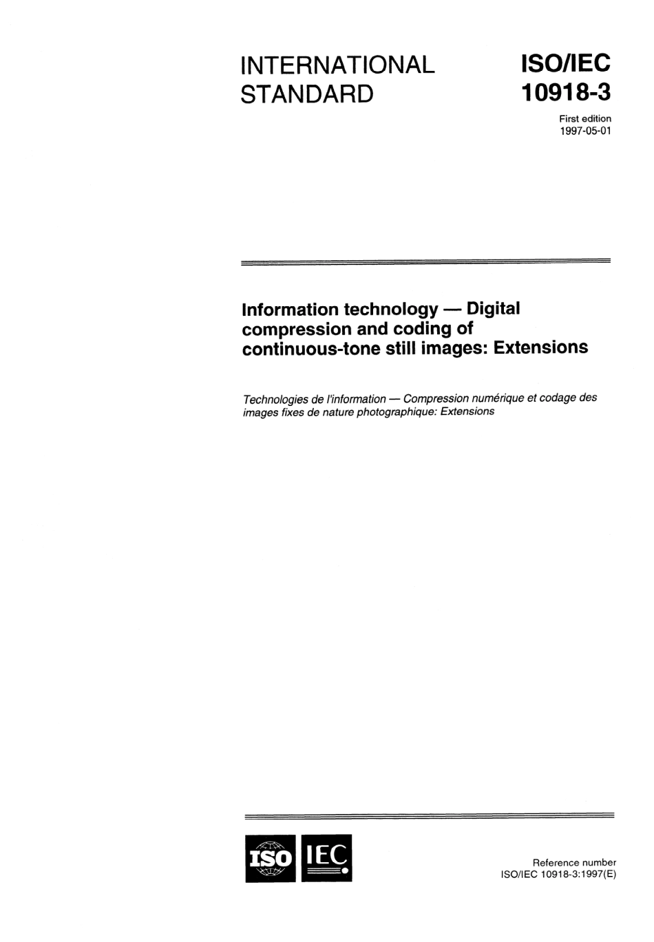 ISO IEC 10918-3-1997 scan.pdf_第1页