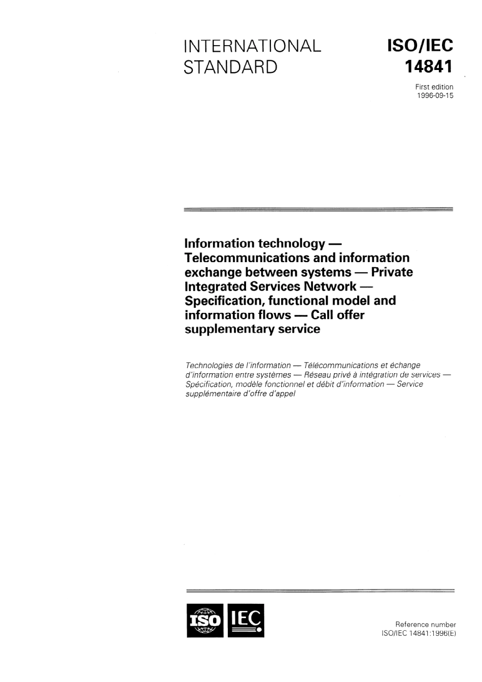 ISO IEC 14841-1996 scan.pdf_第1页