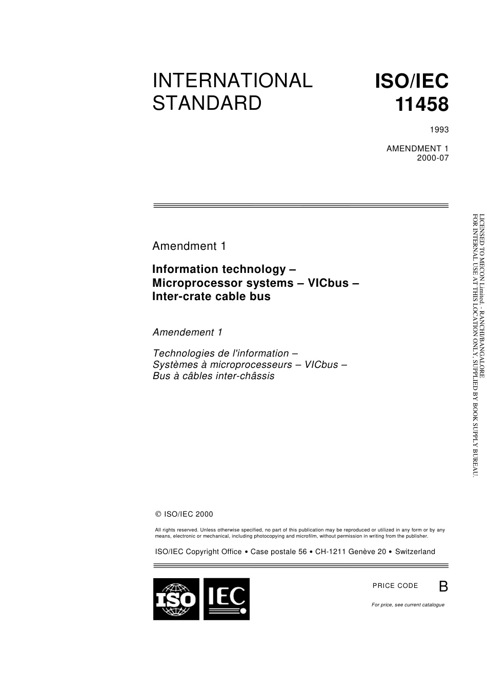 ISO IEC 11458-1993 amd1-2000.pdf_第1页