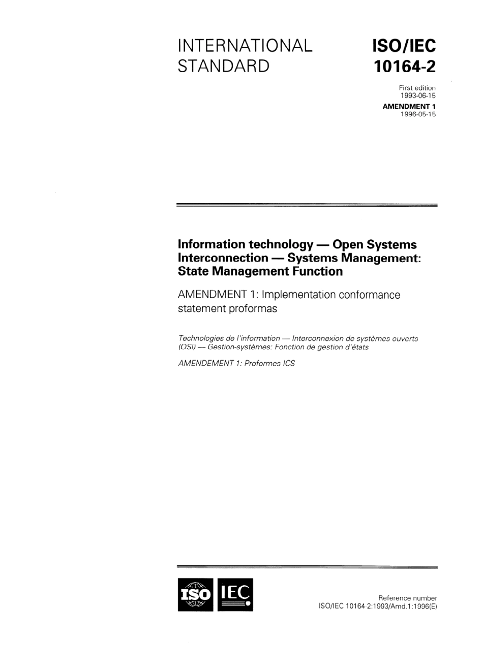 ISO IEC 10164-2-1993 amd1-1996.pdf_第1页