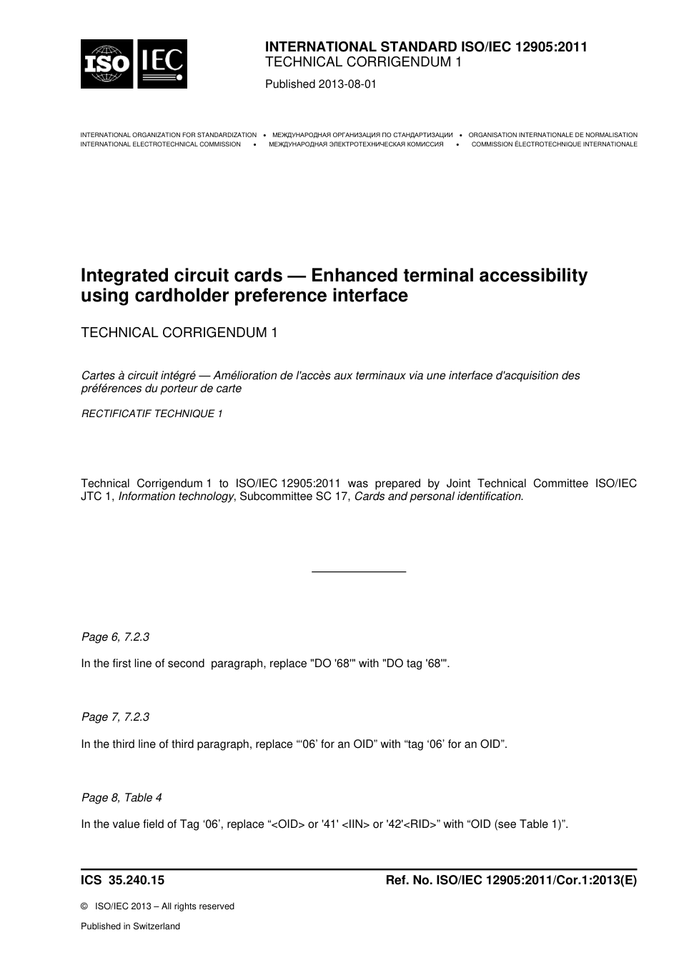 ISO IEC 12905-2011 cor1-2013.pdf_第1页