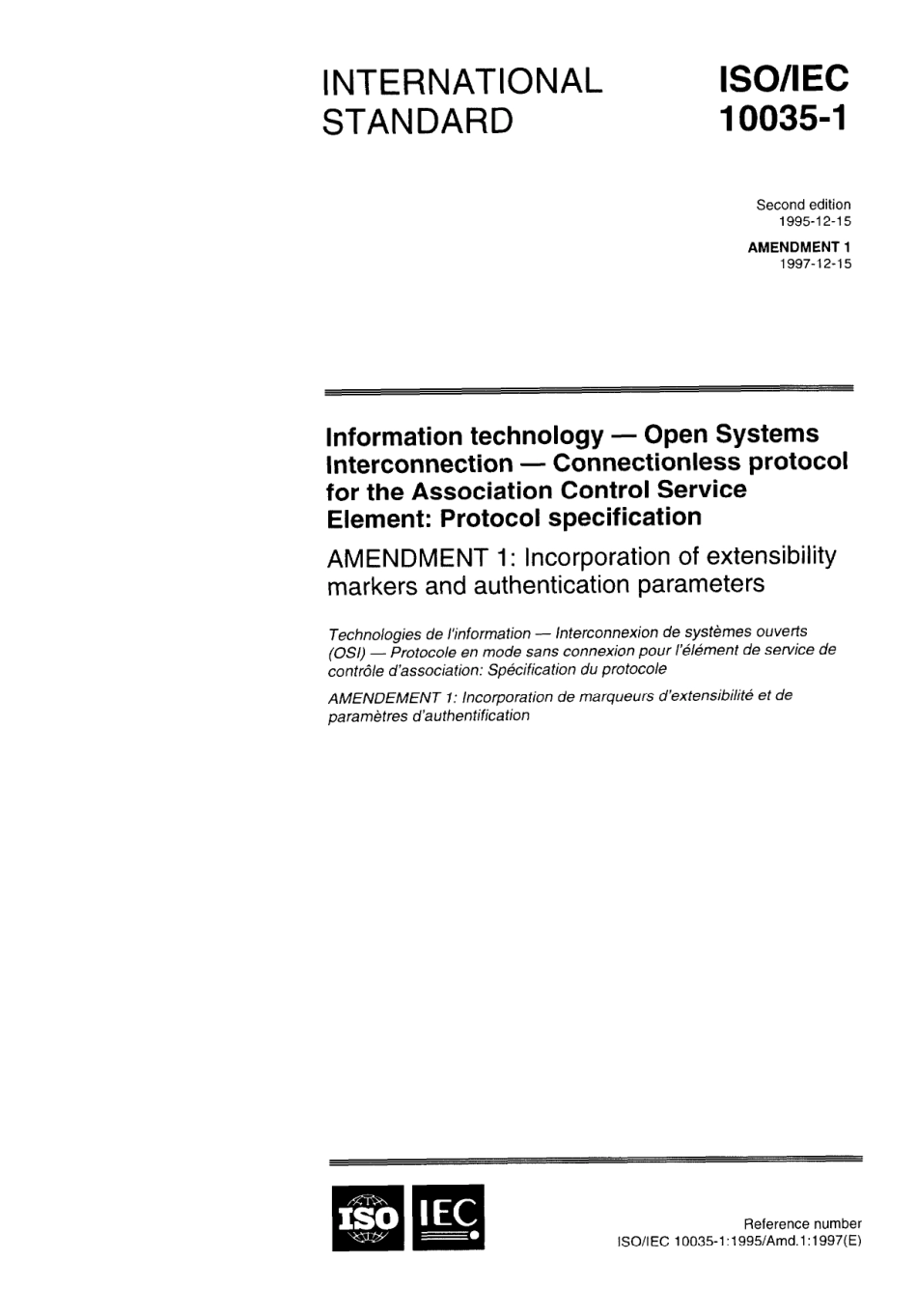 ISO IEC 10035-1-1995 amd1-1997 scan.pdf_第1页