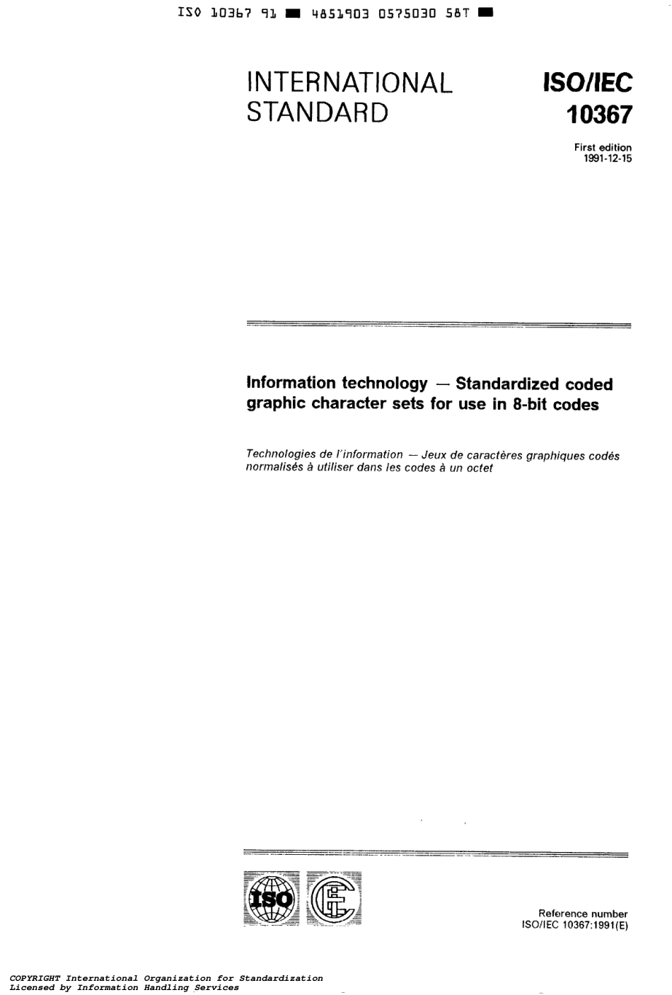 ISO IEC 10367-1991 scan.pdf_第1页