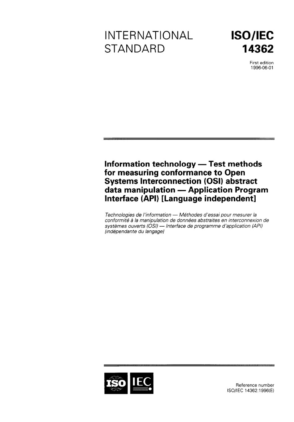 ISO IEC 14362-1996 scan.pdf_第1页