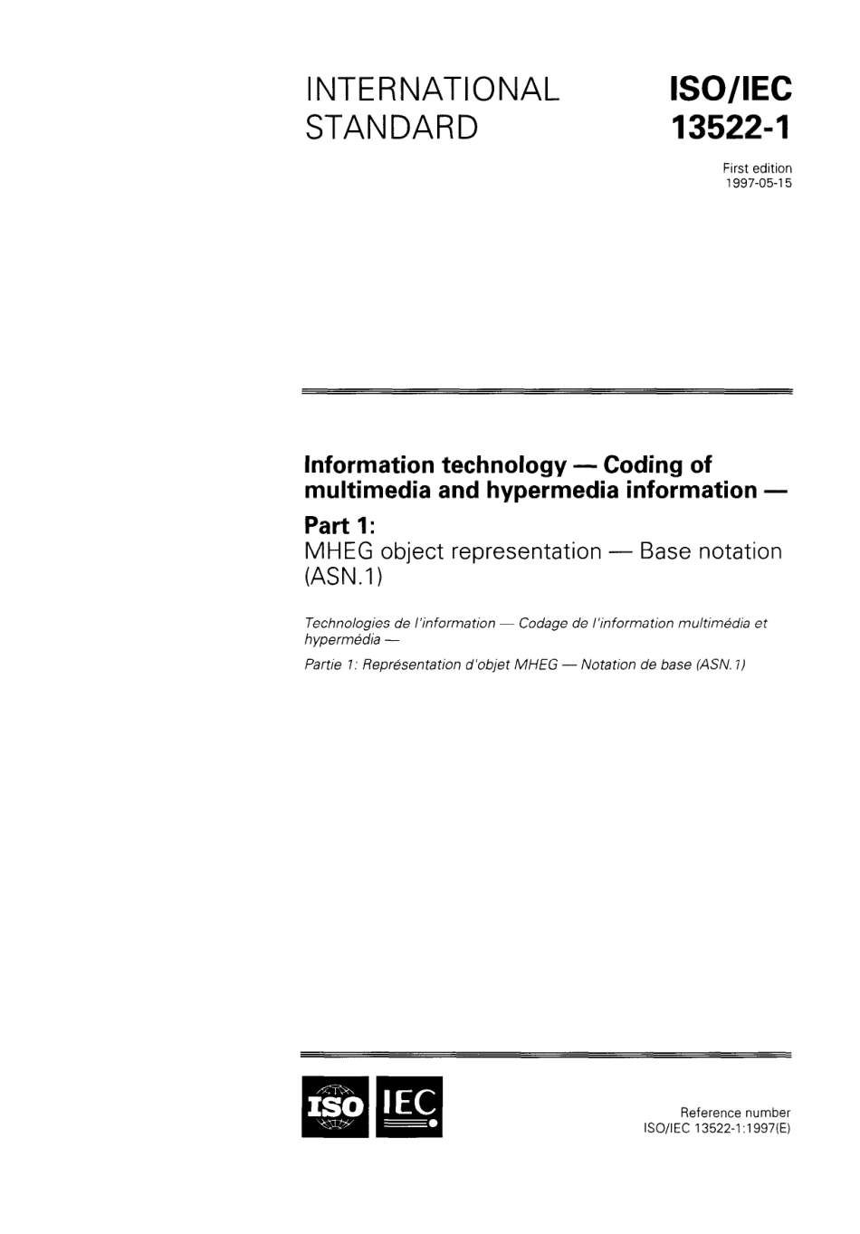 ISO IEC 13522-1-1997 scan.pdf_第1页