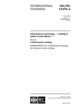 ISO IEC 14496-4-2004 amd46-2019.pdf