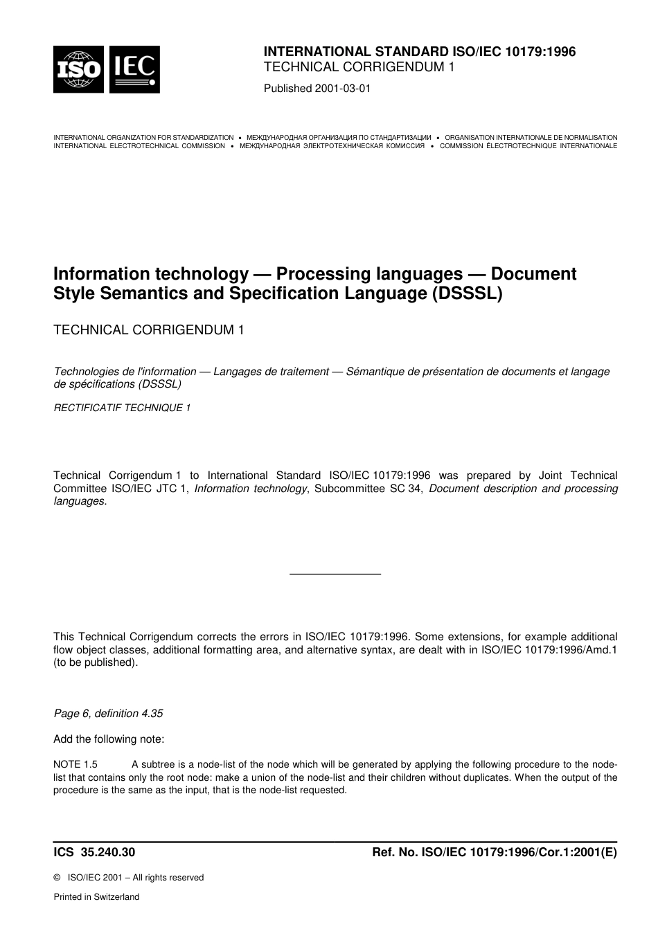 ISO IEC 10179-1996 cor1-2001.pdf_第1页