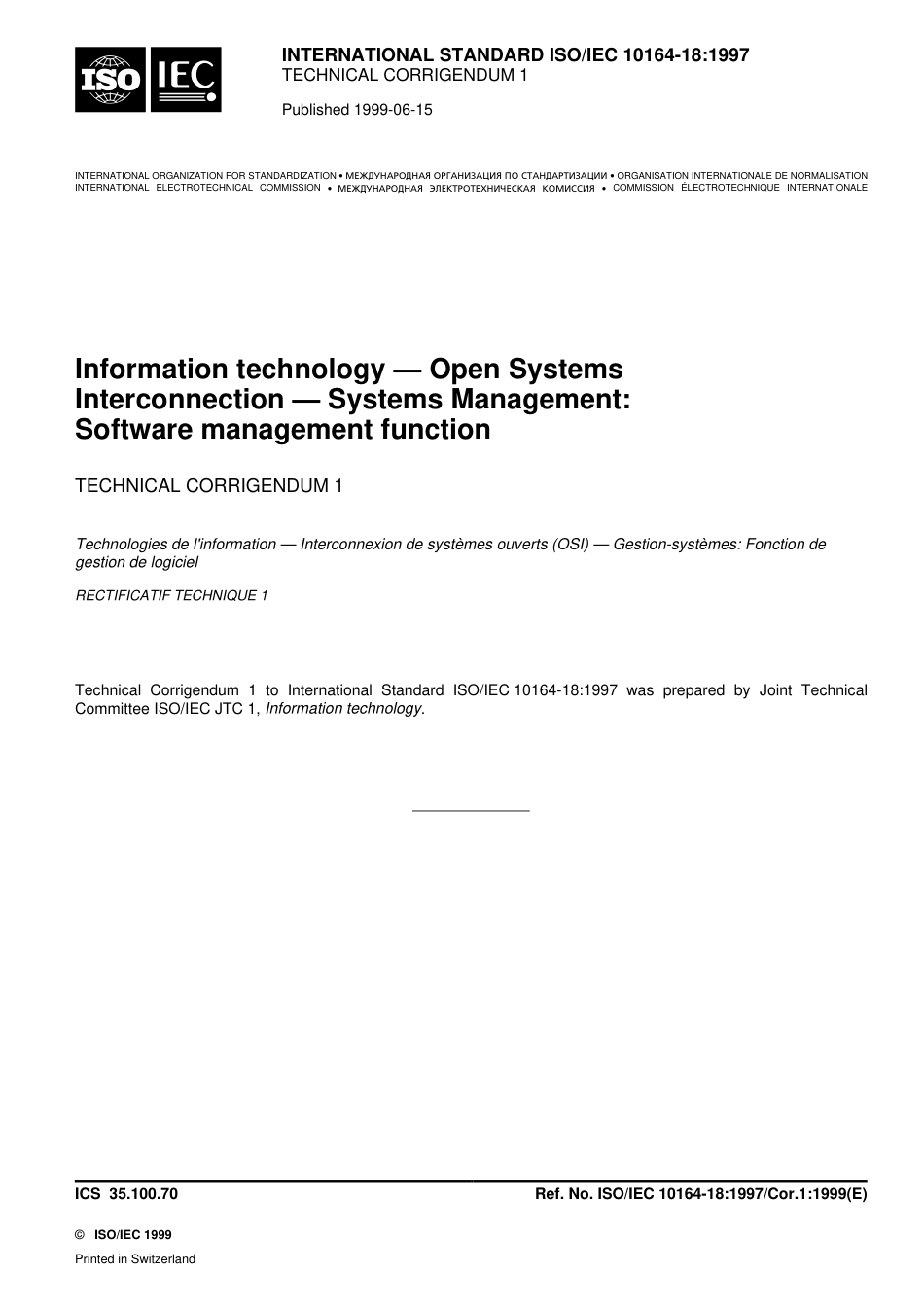 ISO IEC 10164-18-1997 cor1-1999.pdf_第1页