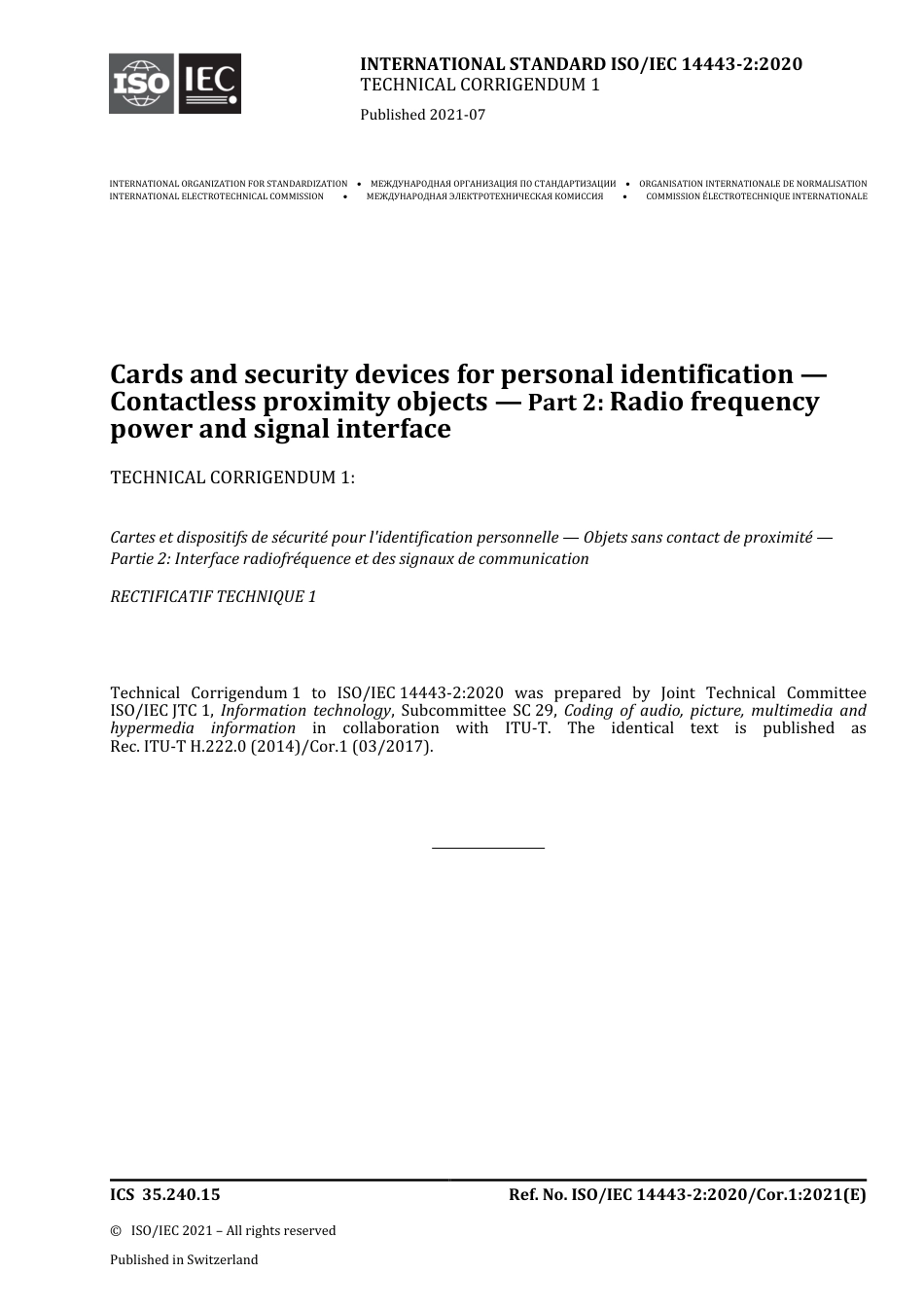 ISO IEC 14443-2-2020 cor1-2021.pdf_第1页