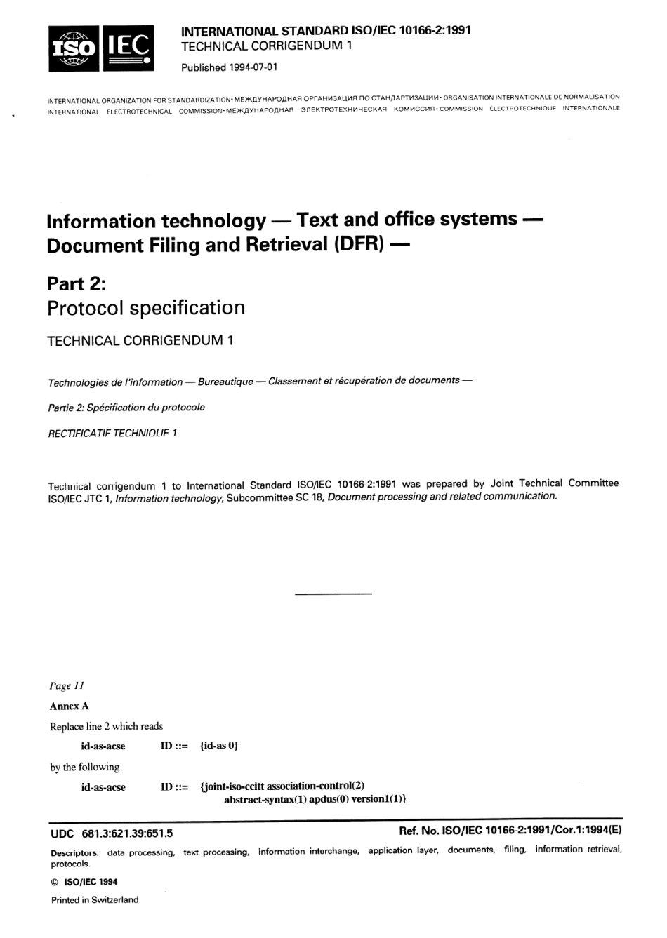 ISO IEC 10166-2-1991 cor1-1994.pdf_第1页