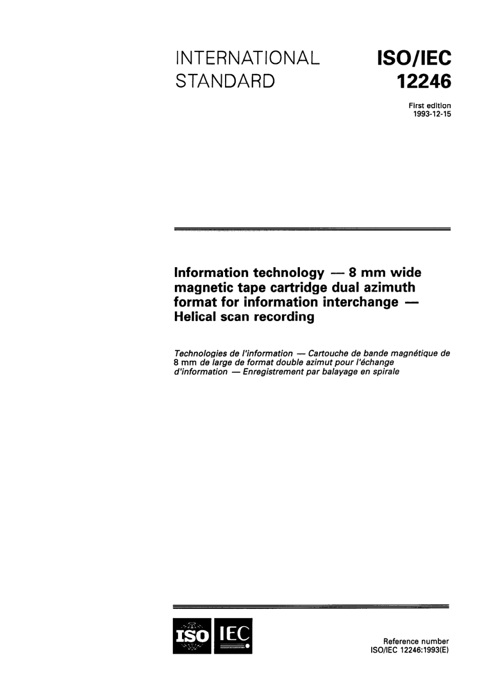 ISO IEC 12246-1993 scan.pdf_第1页