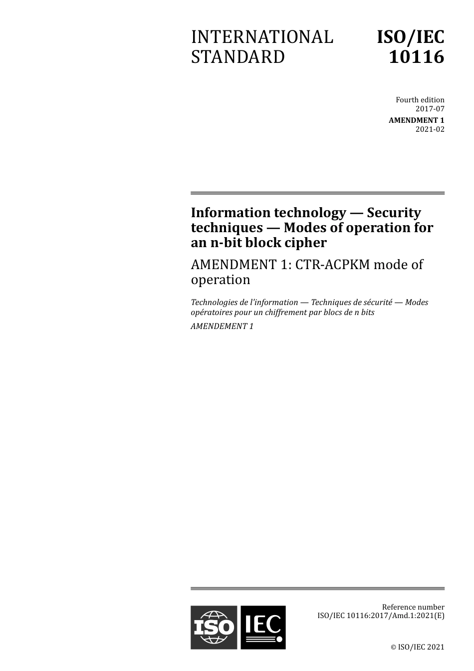 ISO IEC 10116-2017 amd1-2021.pdf_第1页