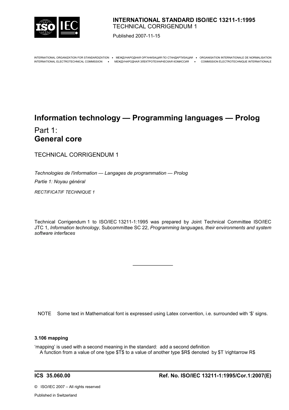 ISO IEC 13211-1-1995 cor1-2007.pdf_第1页
