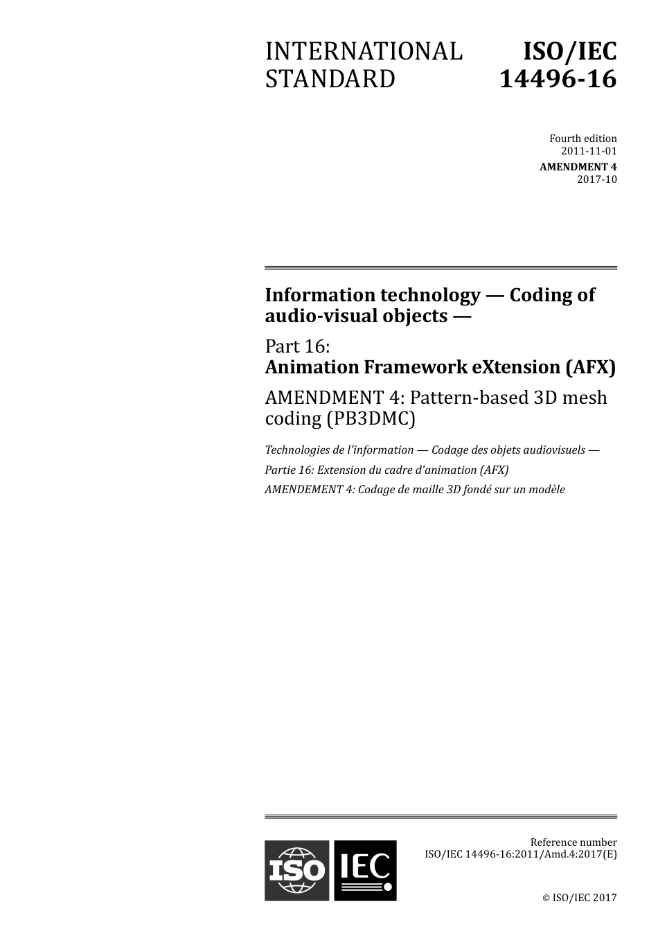 ISO IEC 14496-16-2011 amd4-2017.pdf_第1页