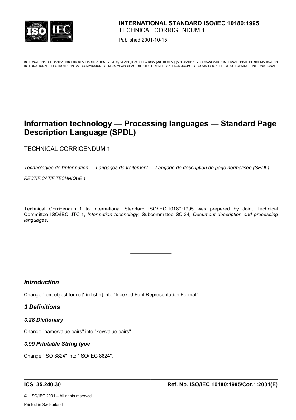 ISO IEC 10180-1995 cor1-2001.pdf_第1页