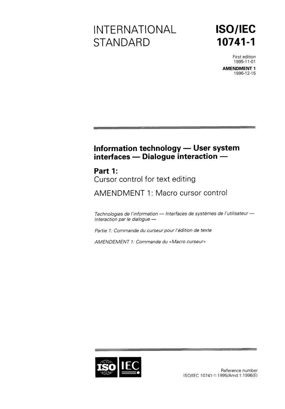 ISO IEC 10741-1-1995 amd1-1996 scan.pdf_第1页