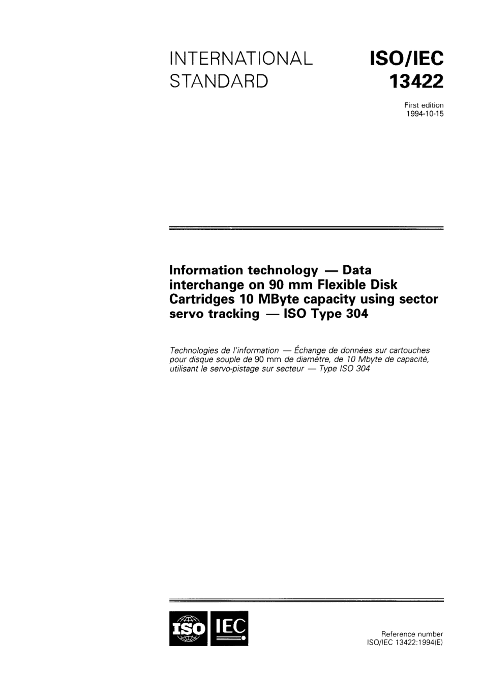 ISO IEC 13422-1994 scan.pdf_第1页