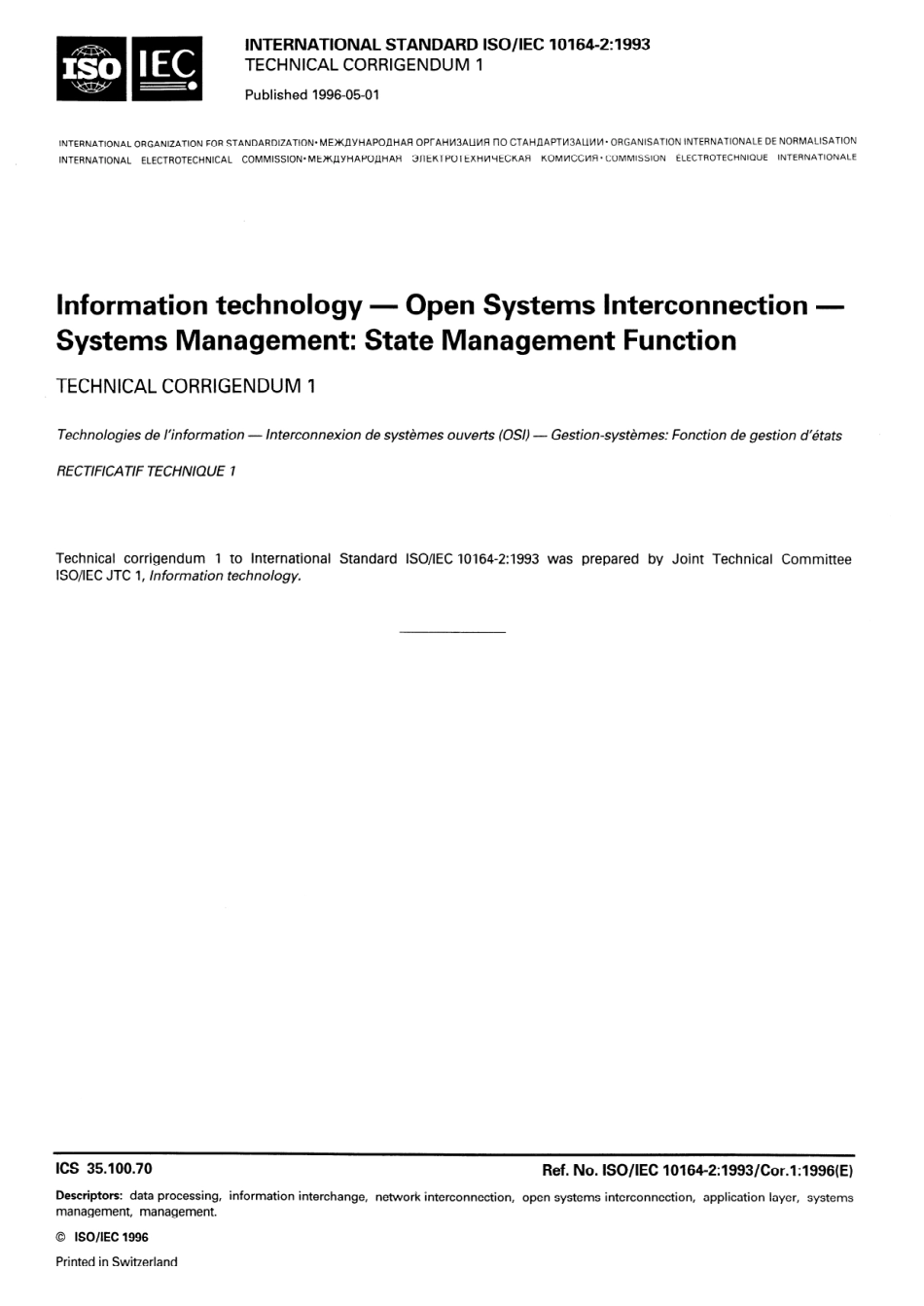 ISO IEC 10164-2-1993 cor1-1996.pdf_第1页