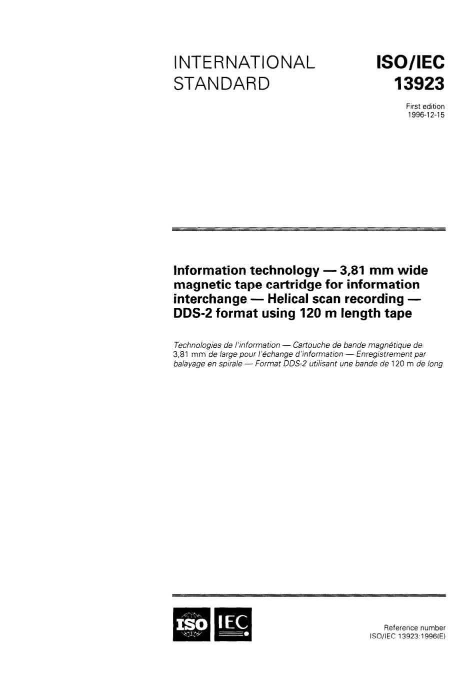 ISO IEC 13923-1996 scan.pdf_第1页