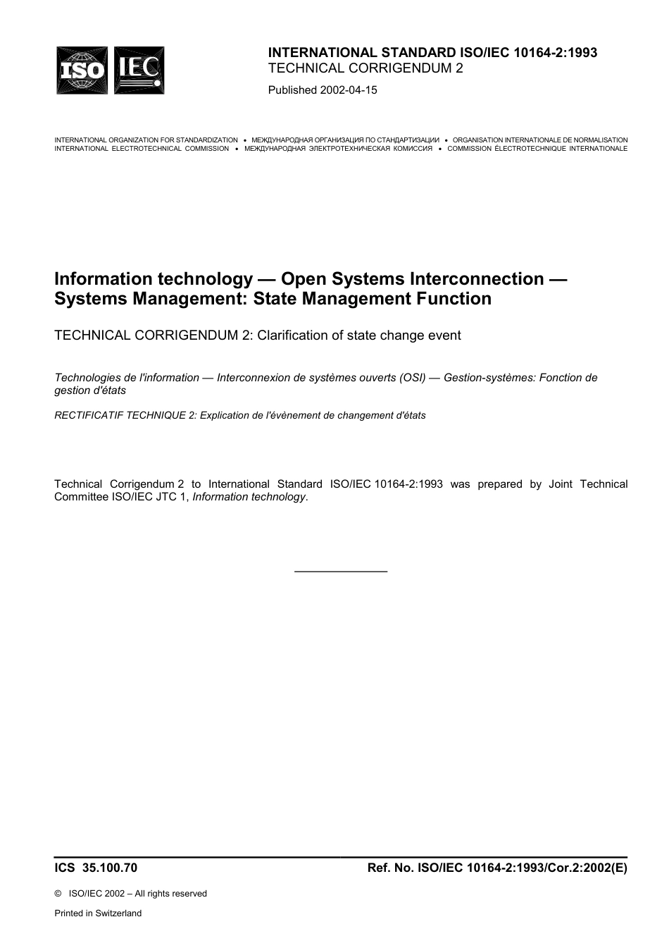 ISO IEC 10164-2-1993 cor2-2002.pdf_第1页