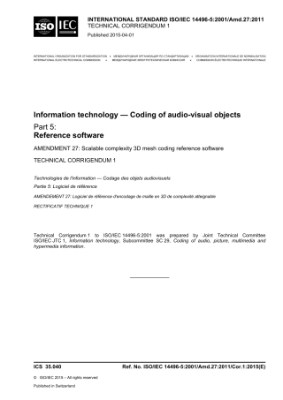 ISO IEC 14496-5-2001 amd27-2011 cor1-2015.pdf