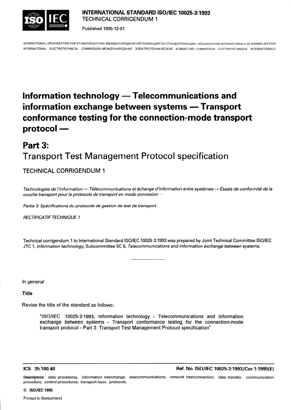 ISO IEC 10025-3-1993 cor1-1995 scan.pdf_第1页