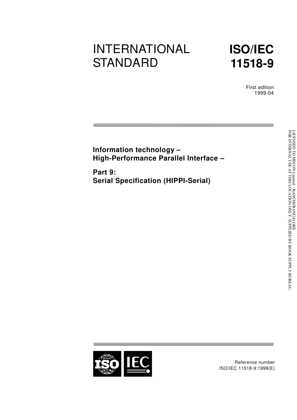 ISO IEC 11518-9-1999.pdf_第1页