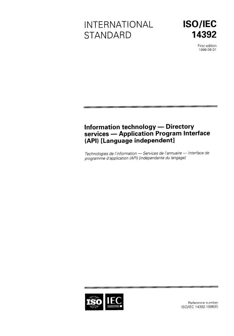 ISO IEC 14392-1996 scan.pdf_第1页