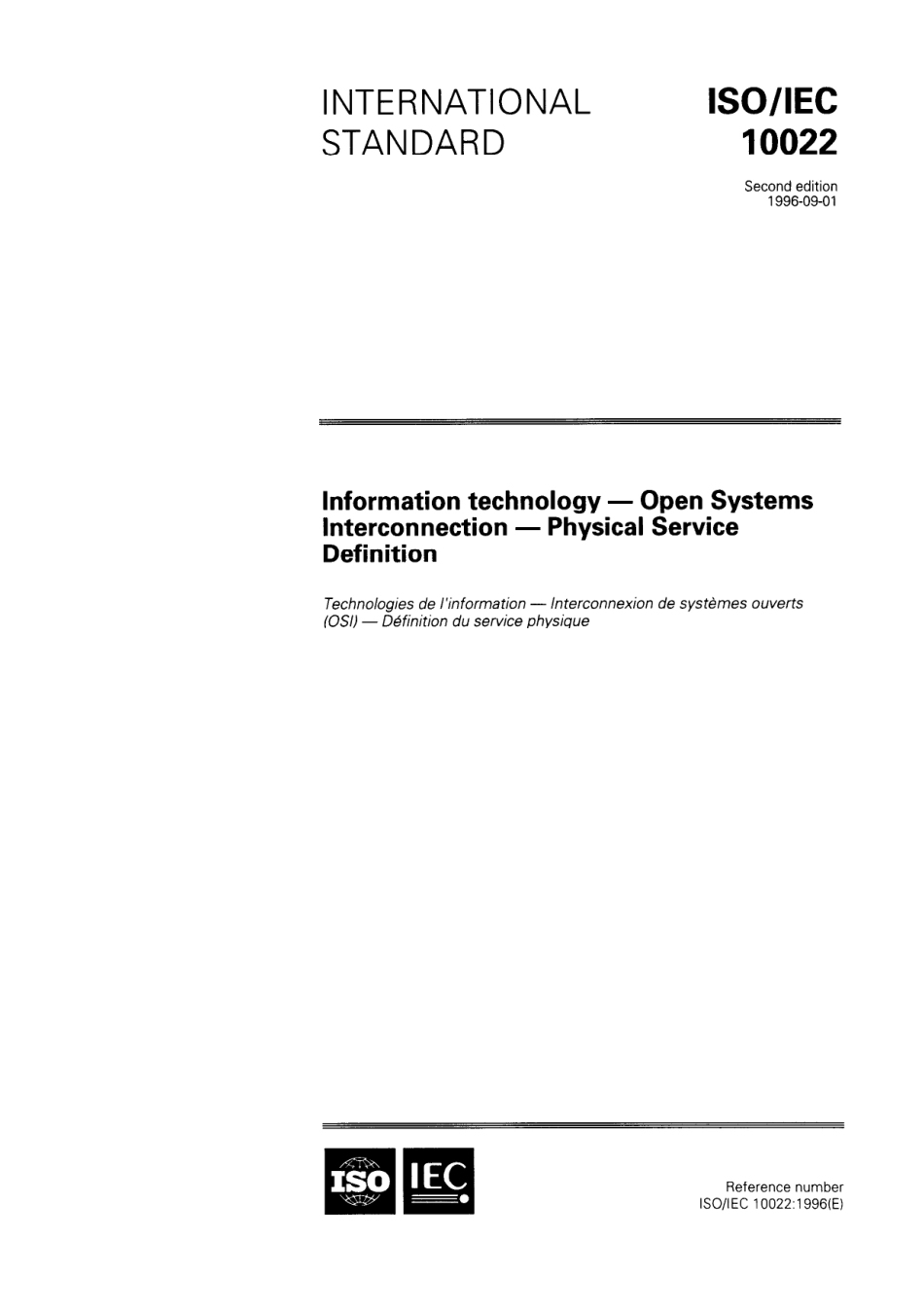 ISO IEC 10022-1996 scan.pdf_第1页