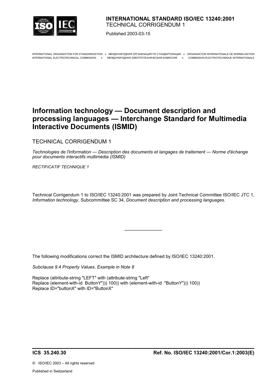 ISO IEC 13240-2001 cor1-2003.pdf_第1页