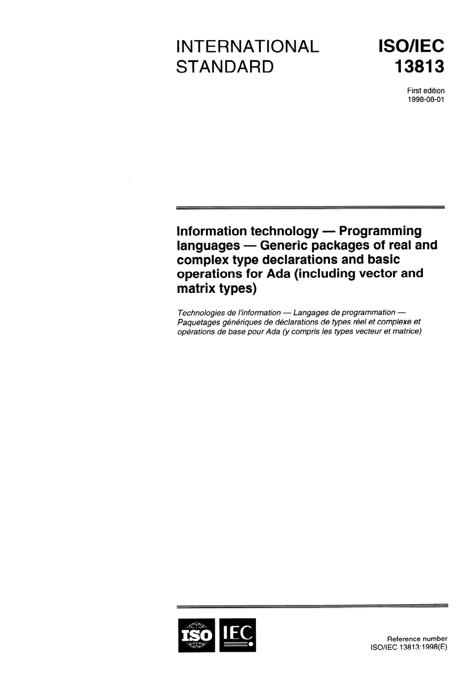 ISO IEC 13813-1998 scan.pdf_第1页