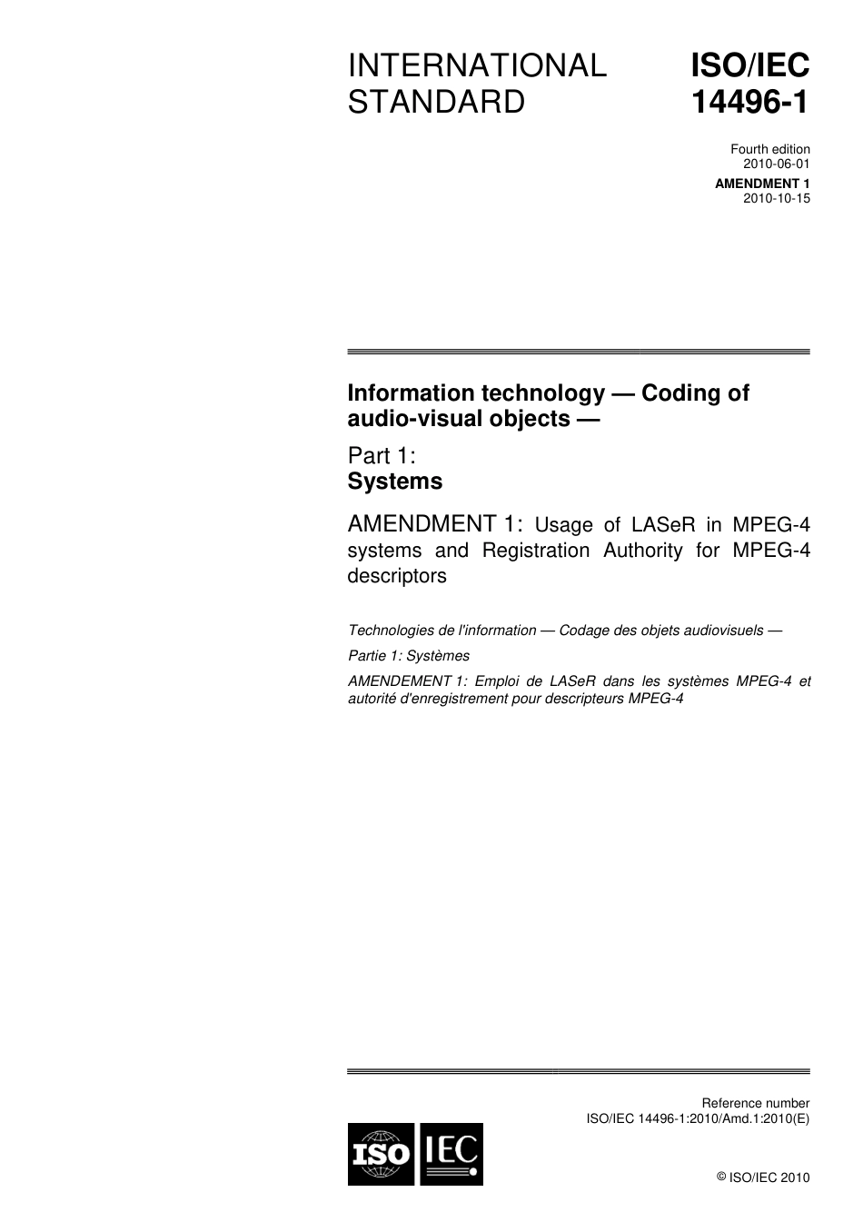ISO IEC 14496-1-2010 amd1-2010.pdf_第1页