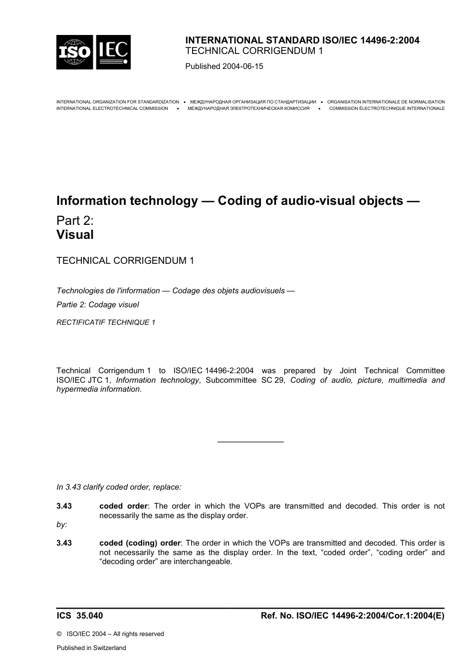 ISO IEC 14496-2-2004 cor1-2004.pdf_第1页