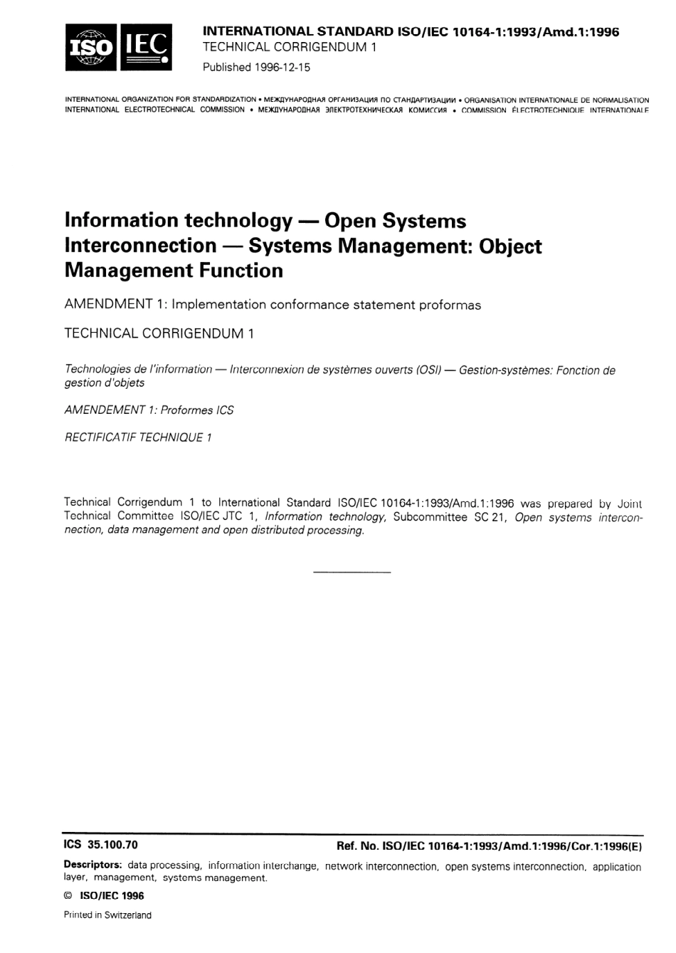 ISO IEC 10164-1-1993 amd1-1996 cor1-1996 scan.pdf_第1页