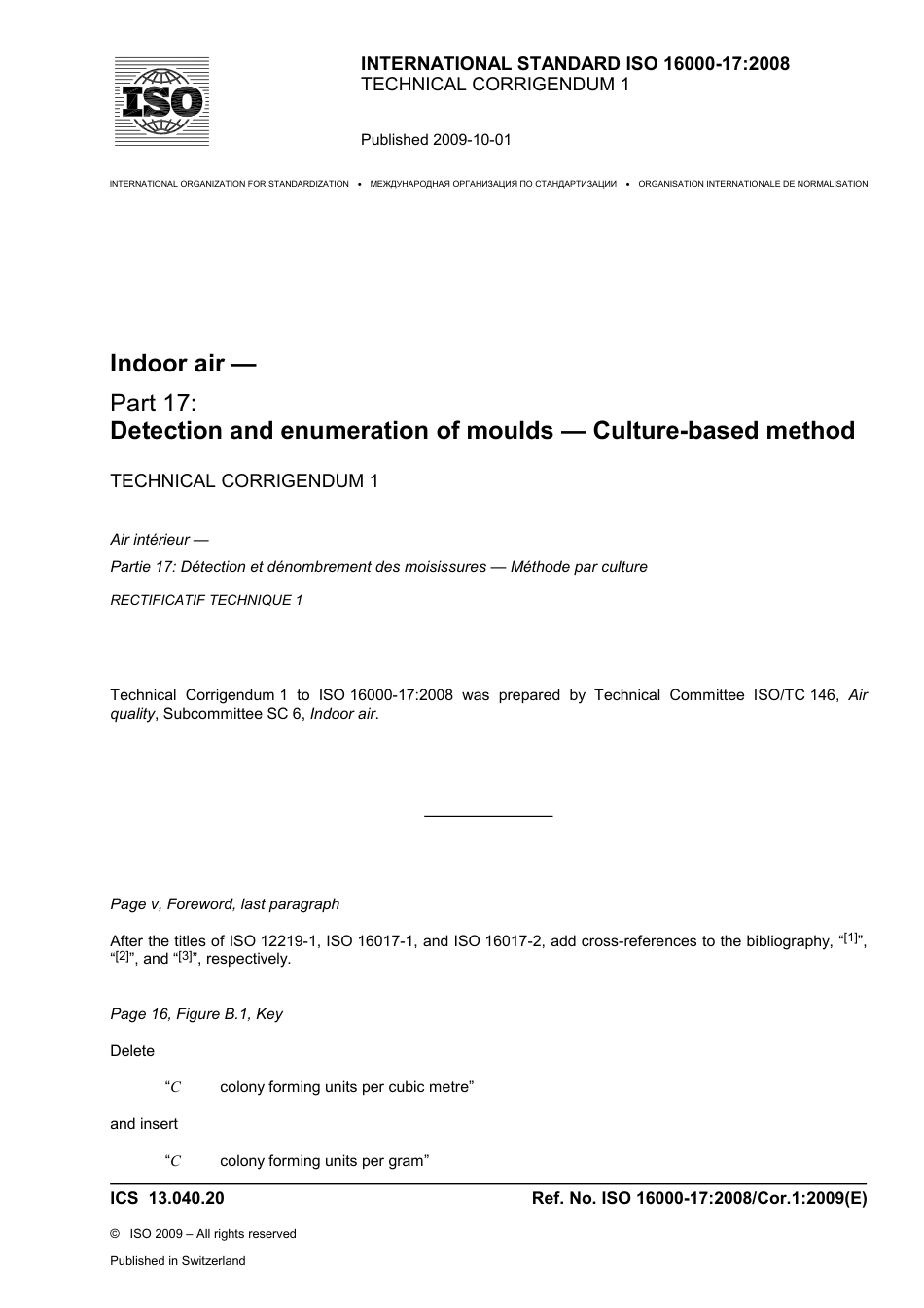 ISO 16000-17-2008 cor1-2009.pdf_第1页