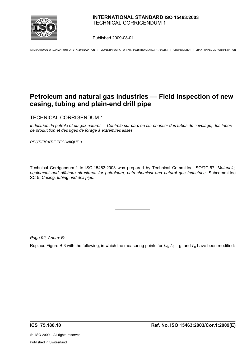 ISO 15463-2003 cor1-2009.pdf_第1页