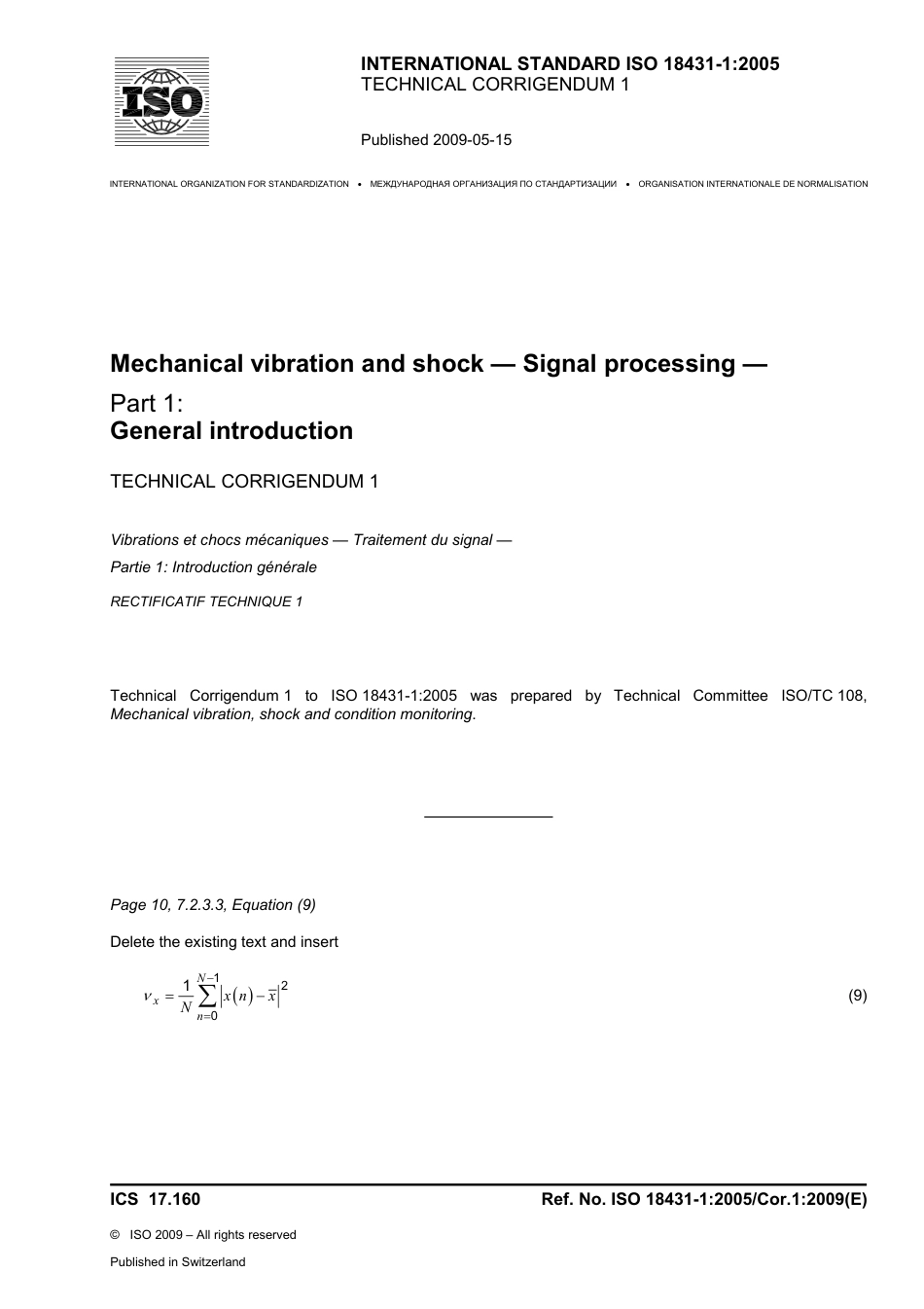 ISO 18431-1-2005 cor1-2009.pdf_第1页