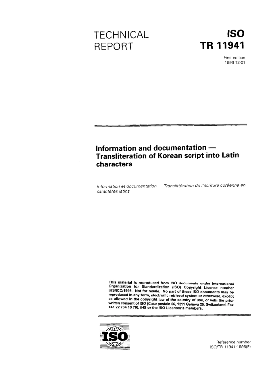 ISO TR 11941-1996 scan.pdf_第1页