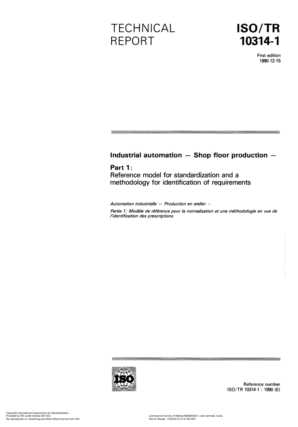 ISO TR 10314-1-1990 scan.pdf_第1页