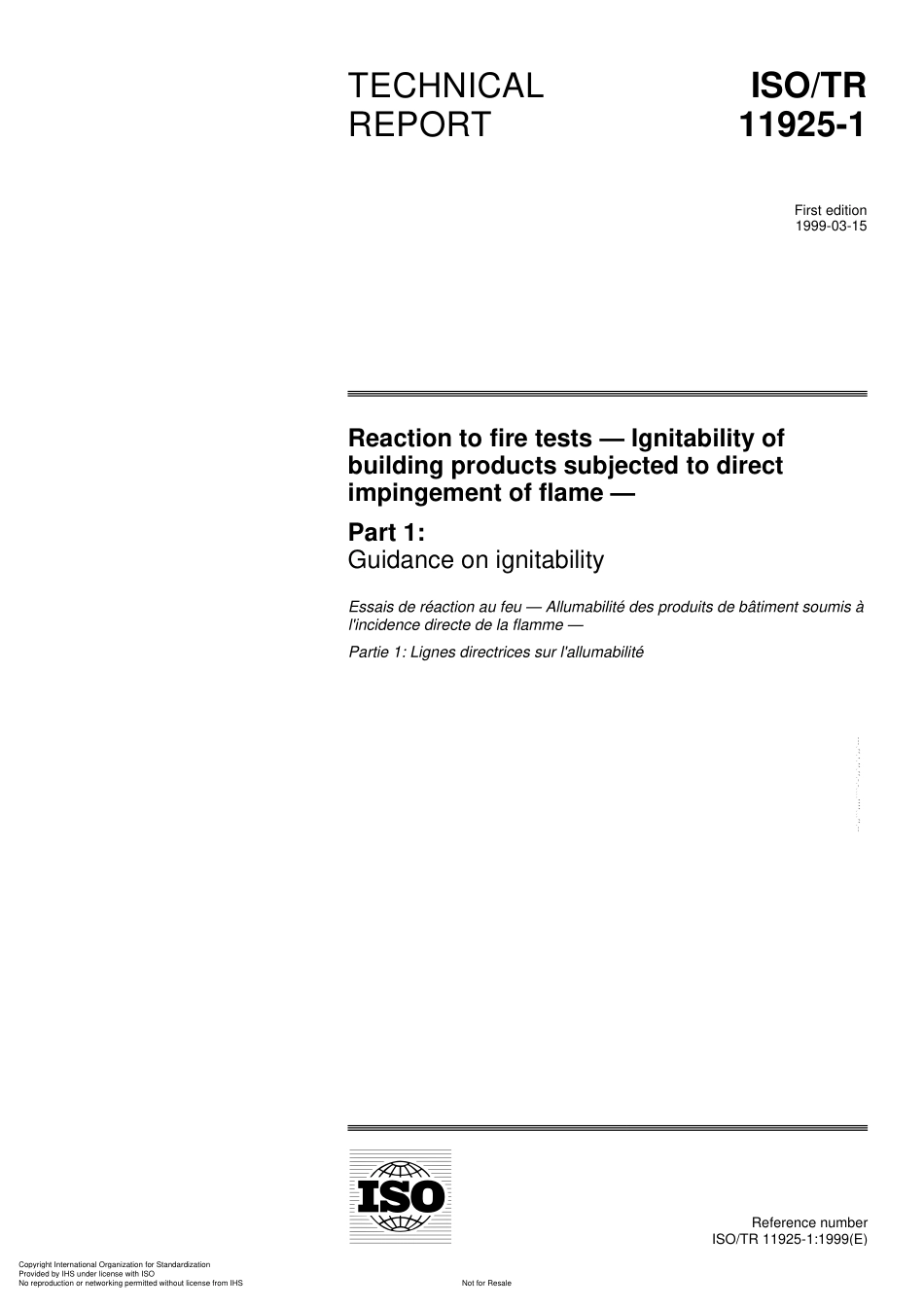 ISO TR 11925-1-1999.pdf_第1页